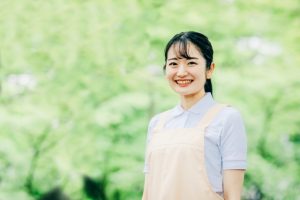 保育士　笑顔
