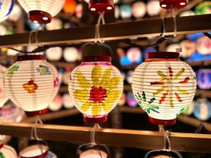 夏祭り　手作り提灯