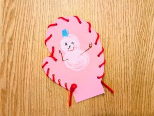 手袋モチーフの製作