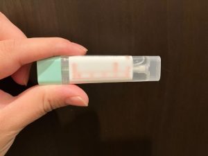 採便容器のラベル記入欄