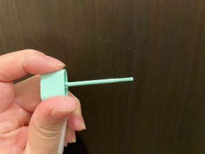 採便棒（キャップを外した状態）