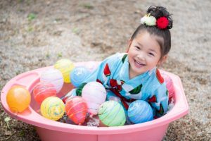 夏祭りのゲームコーナーでもしっかり声かけをしよう